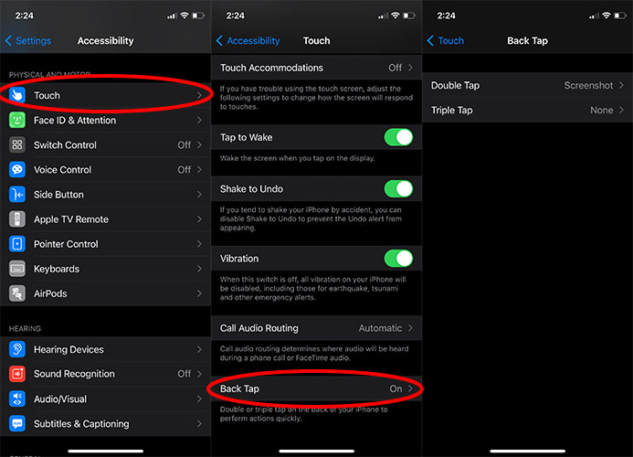 Double tapping the Apple logo, quick scanning QR codes, and other